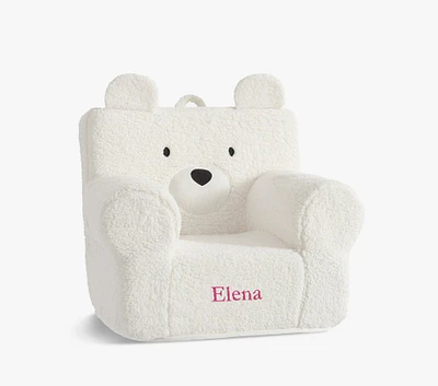 Anywhere Chair®, Ivory Sherpa Bear