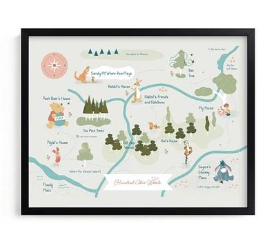 Minted® Disney's Winnie the Pooh Hundred Aker Woods Wall Art by Char-Lynn Griffiths