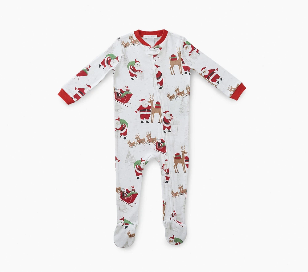 Santa Organic Baby Pajama