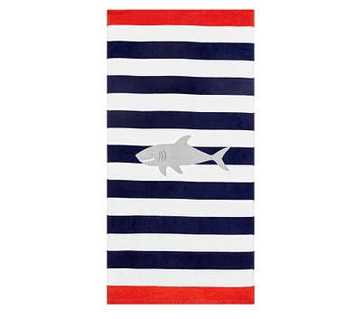 Shark Stripe Beach Towel