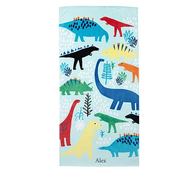 Dinosaur Kid Beach Towel