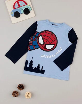 T-shirt rapaz "homem-aranha"