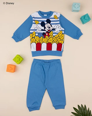 Pijama de duas peças do rapaz rato mickey disney mouse disney