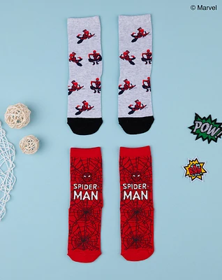 Conjunto de 2 meias de criança "spiderman