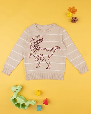 Camisola tricotada "dinosrauro" para criança