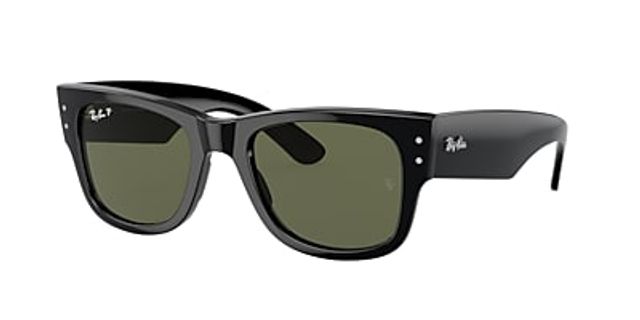 Ray-Ban RB2132 New Wayfarer Classic 58 Green & Tortoise Polarized Sunglasses  | Sunglass Hut USA