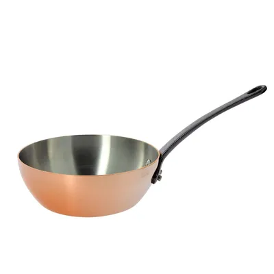 de Buyer Inocuivre Tradition Copper Conical Saut Pan