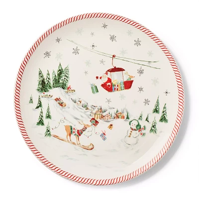 Sur La Table Snowy Village Serving Platter