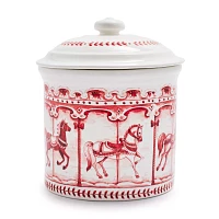 Sur La Table Snowy Lane Cookie Jar