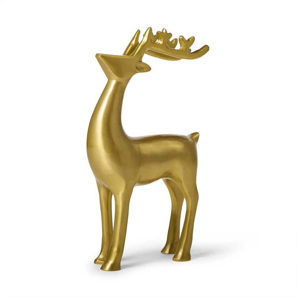 Sur La Table Décor Gold Standing Reindeer