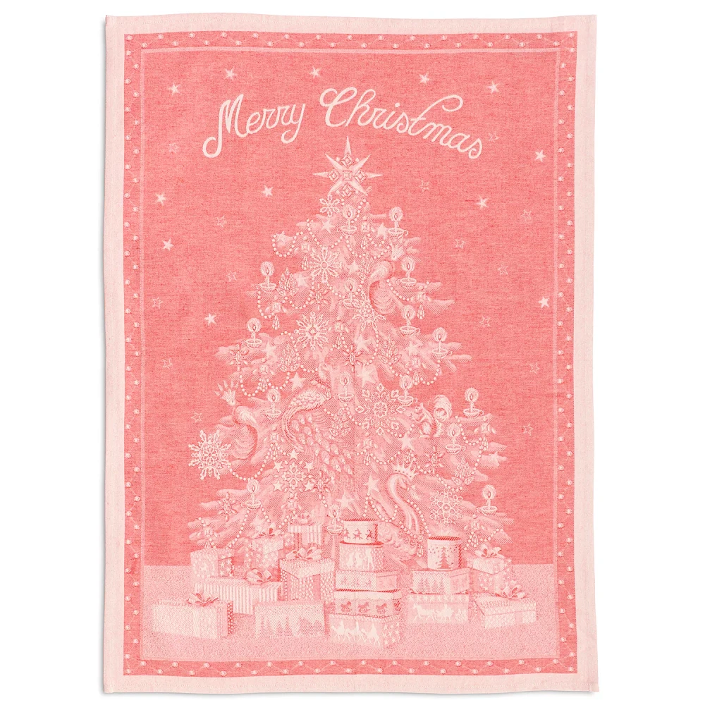 Sur La Table Merry Christmas Jacquard Kitchen Towel,  32" x 23"