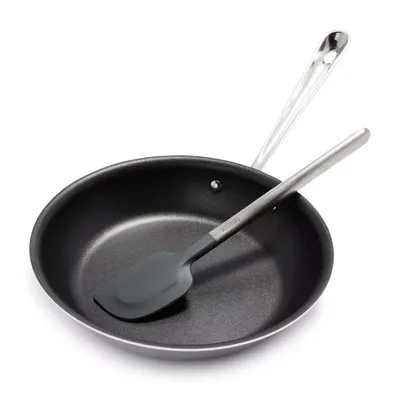 All-Clad D3 Stainless Steel Nonstick 10" Skillet with Spatula