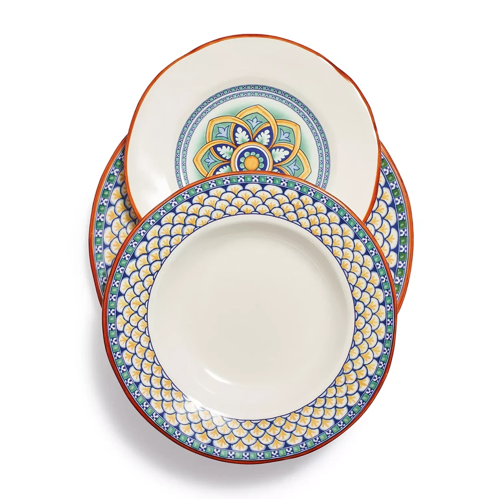 Sur La Table Geometrico 12-Piece Dinnerware Set