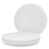 Fortessa Gourmet Essentials Bone China Coupe Dinner Plates, Set of 4