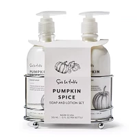 Sur La Table Pumpkin Spice Soap & Lotion Caddy Set