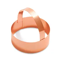 Sur La Table Copper-Plated Round Cookie Cutters with Handle