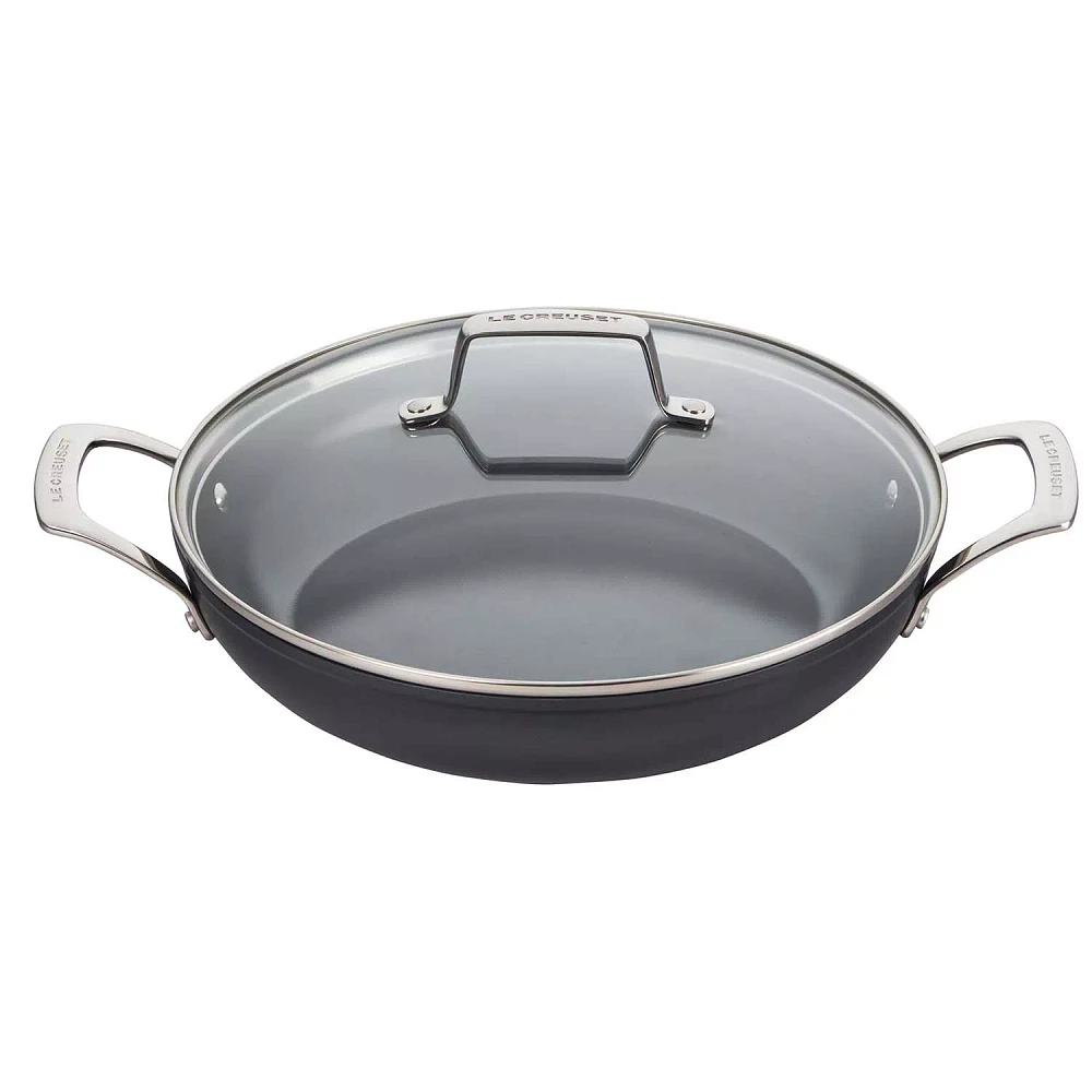 Le Creuset Essential Ceramic Nonstick Shallow Braiser with Lid