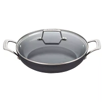 Le Creuset Essential Ceramic Nonstick Shallow Braiser with Lid