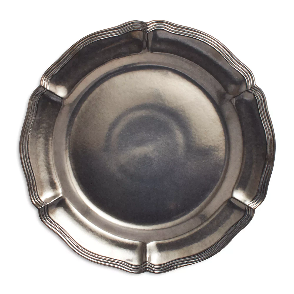 Sur La Table Pewter Charger, 14"