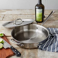 All-Clad D3 Stainless Steel Covered Sauté Pan