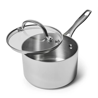 Sur La Table Signature Stainless Steel Saucepan