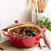 Sur La Table Enameled Cast Iron Round Wide Dutch Oven