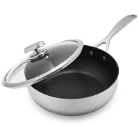 Scanpan CS+ Deep Sauté Pan with Lid, 4 qt.