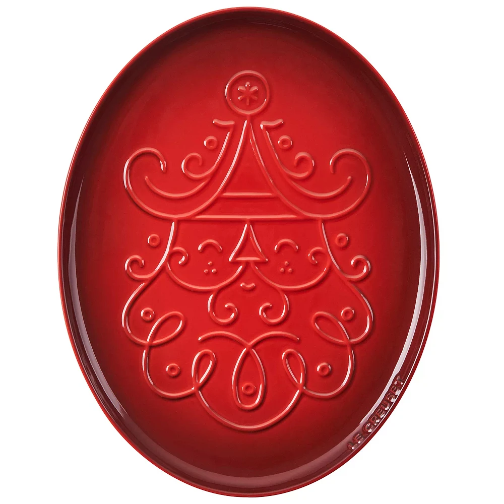 Le Creuset Noel Santa Platter