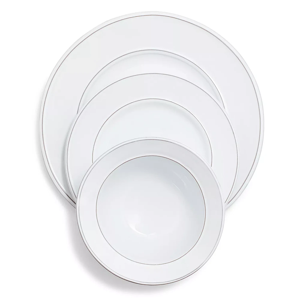 Sur La Table Noir 12-Piece Dinnerware Set