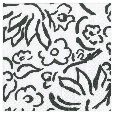 Matisse Black Cocktail Napkins, Set of 20