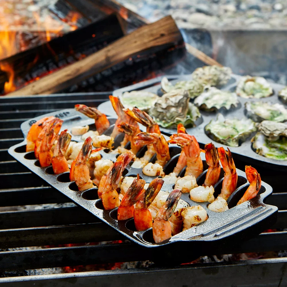Sur La Table Cast Iron Shrimp Pan