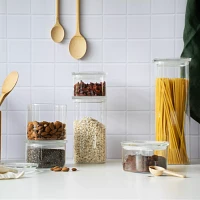 Pebbly Glass Food Storage Canisters