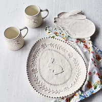 Sur La Table Embossed Bunny Plate