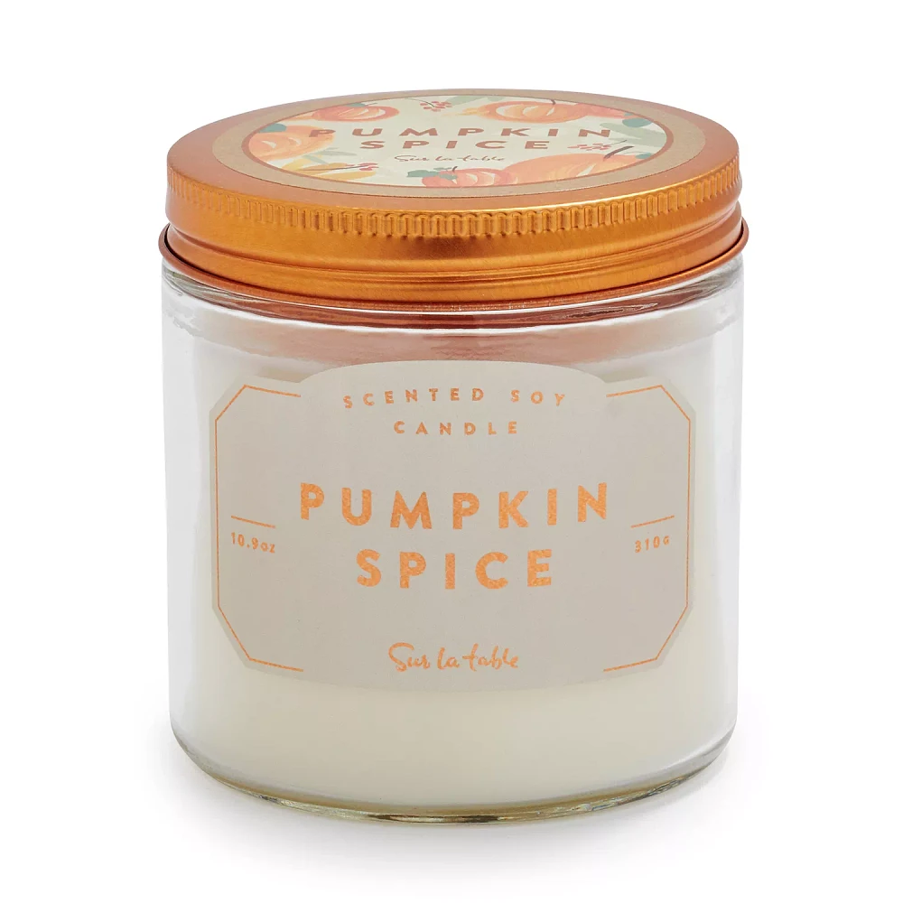 Sur La Table Pumpkin Spice Soy Candle, 10.9 oz.