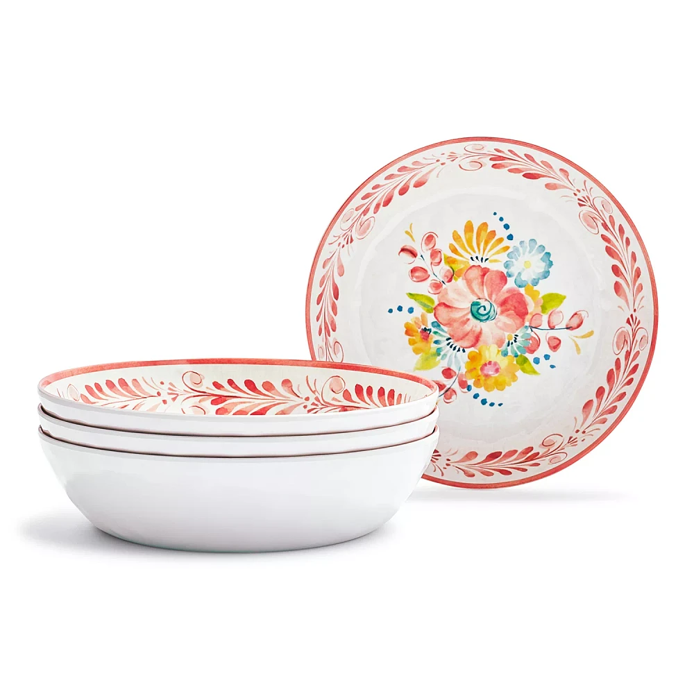 Sur La Table Marisol Melamine Pasta Bowls, Set of 4