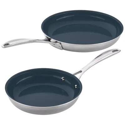 Zwilling Clad CFX Ceramic Nonstick Skillets