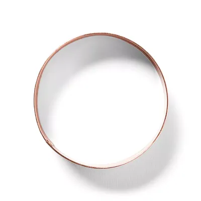 Sur La Table Round Copper-Plated Cookie Cutter