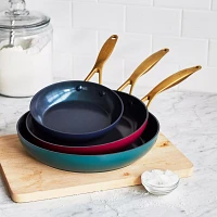 GreenPan Jewel Nonstick Skillets, Set of 3