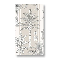 Caspari Southern Palms Guest Napkins, Set of 15