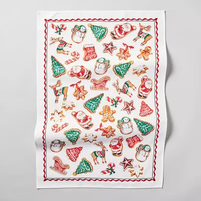 Sur La Table Christmas Cookies Kitchen Towel