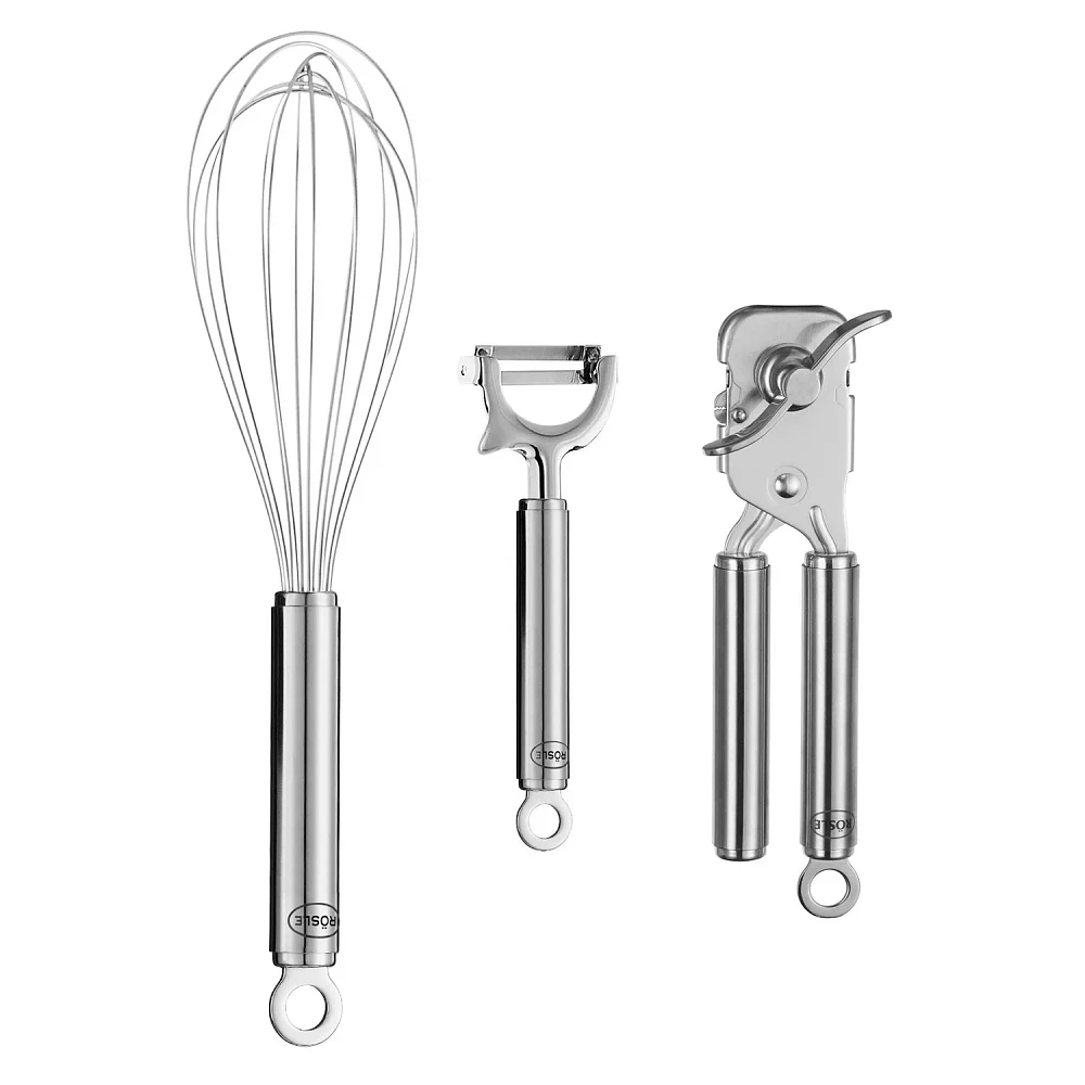 Rösle Stainless Steel Essential Cooks Tools, 3 Piece Set