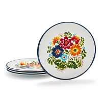 Sur La Table Flora Melamine Salad Plates, Set of 4