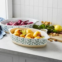 Sur La Table Floral Oval Baker