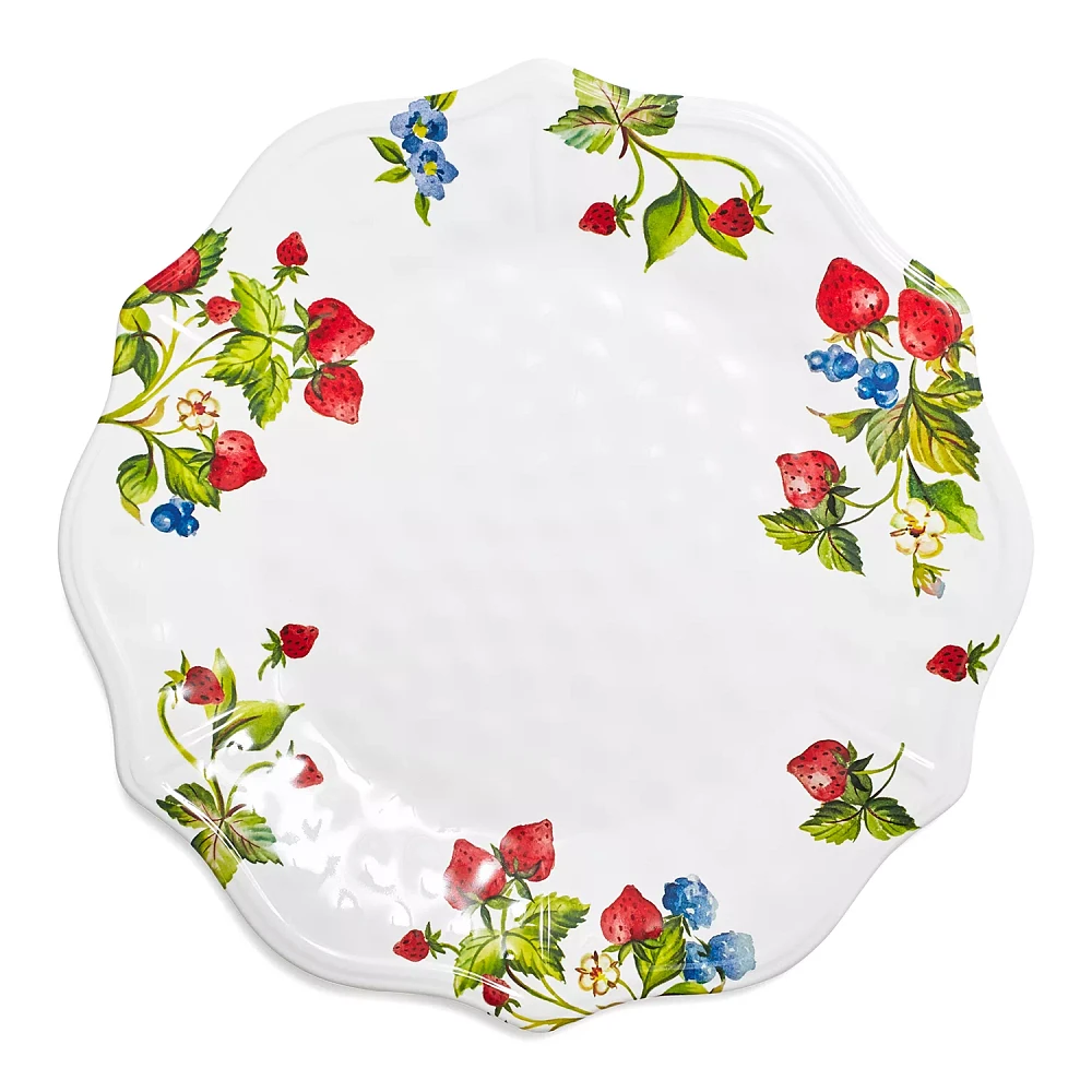 Sur La Table Strawberry Melamine Dinner Plate