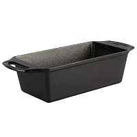 Lodge Cast Iron Loaf Pan with Silicone Handles, 8.5" x 4.5"