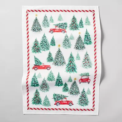 Sur La Table Christmas Trees Kitchen Towel