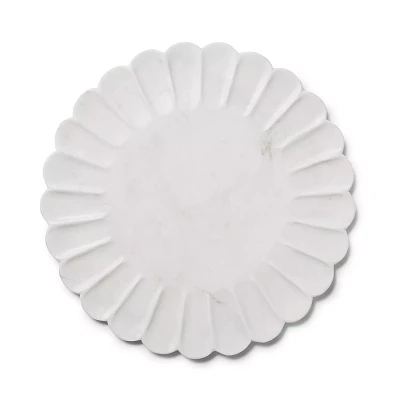 Sur La Table Round White Marble Platter