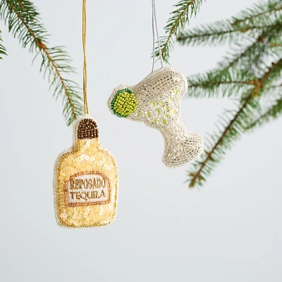 Sur La Table Tequila & Margarita Ornaments, Set of 2