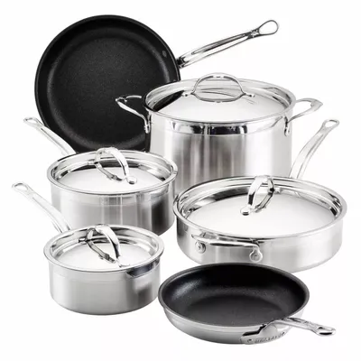 Hestan ProBond Stainless Steel TITUM 10-Piece Cookware Set