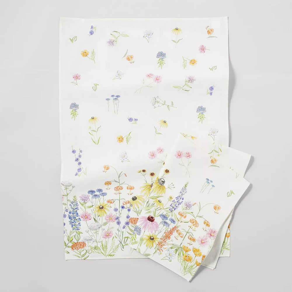 Sur La Table Wildflower Towels, Set of 2